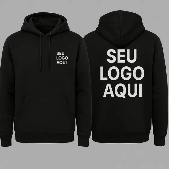 Moletom Canguru Flanelado Personalize Sua Arte Aqui Estampa Exclusiva Presente Criativo  Unissex