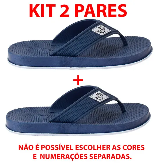 Kit 2 Chinelo Masculino Antiderrapante Chinela Masculina