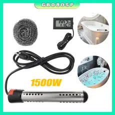 Aquecedor De Água De Imersão 110v/220v 1500w Portátil Com Termômetro Portátil Alta qualidade