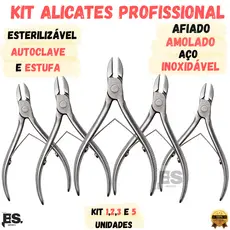 Alicate de Unha Cutícula Profissional  1/2/3/5 UNIDADES Manicure Pedicure Removedor de Cutícula Aço Inoxidável