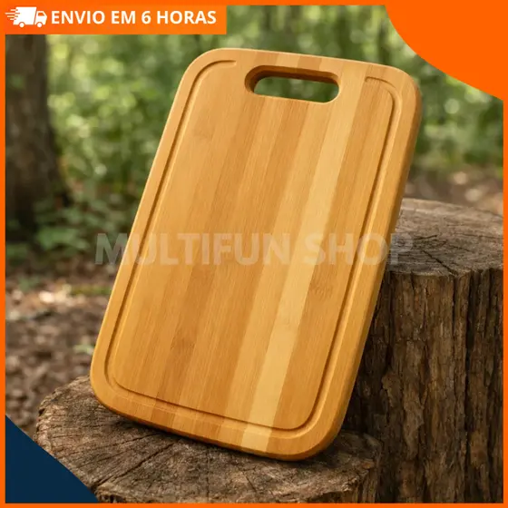 Tábua 34x23 cm para Carne e Legumes com Sulco Antivazamento