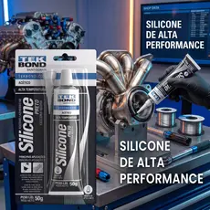 Silicone Acético Tekbond Preto 50g