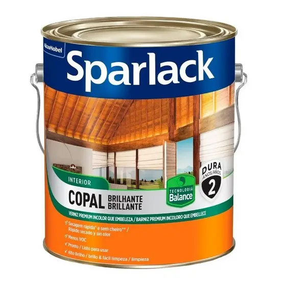 Verniz Copal Incolor para Madeira GL3,6 Sparlack