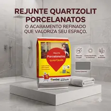 Rejunte Para Cerâmicas Flexível 1kg Cor  Quartzolit