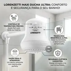 Chuveiro Ducha Maxi Ultra Elétrico Lorezentti 127V 4600W