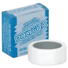 Fita Veda Rosca Teflon 18mm X 10m Branco Liso