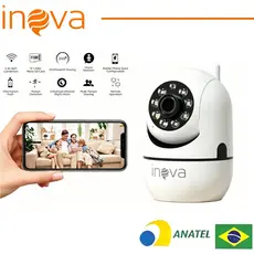 INOVA Câmera iP segurança antenas wifi visão noturna full HD 360º babá eletrônica robozinho YOOSEE