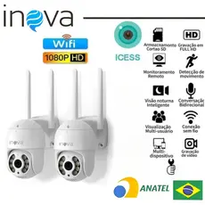 INOVA Câmera de Segurança Wi-fi Externa Full HD com Sensor de Movimento - com App YOOSEE
