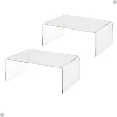 Organizador De Armario Geladeira Em Acrilico 30x19cm - 2pç Cor Transparente
