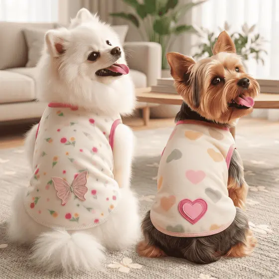 Roupa Pet Inverno Soft Regata Coração e Borboleta Cachorro Gato Quentinha