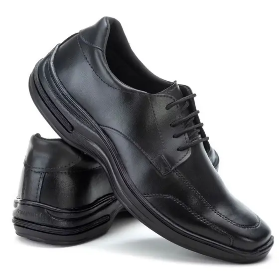 Sapato Masculino Elegante Ortopédico Social Casual Confort Esporte Fino