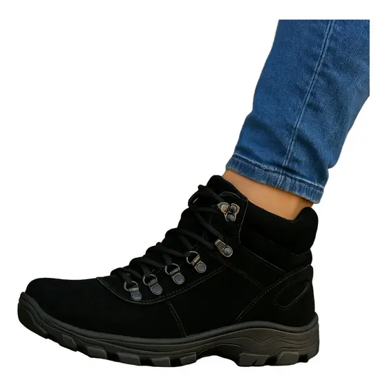 Bota Coturno Couro Legitimo Sola Borracha Costurada Durável