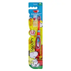 Condor Escova Dental Snoopy Baby- Extramacia Cabeça P Com Capa Infantil Higiene Bucal Divertida Kids