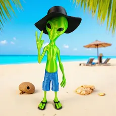 Et Chapéu Cata Ovo Boneco Alienígena Extraterrestre Alien Sertanejo Estiloso Boné Decoração Grande Presente 32cm Especia