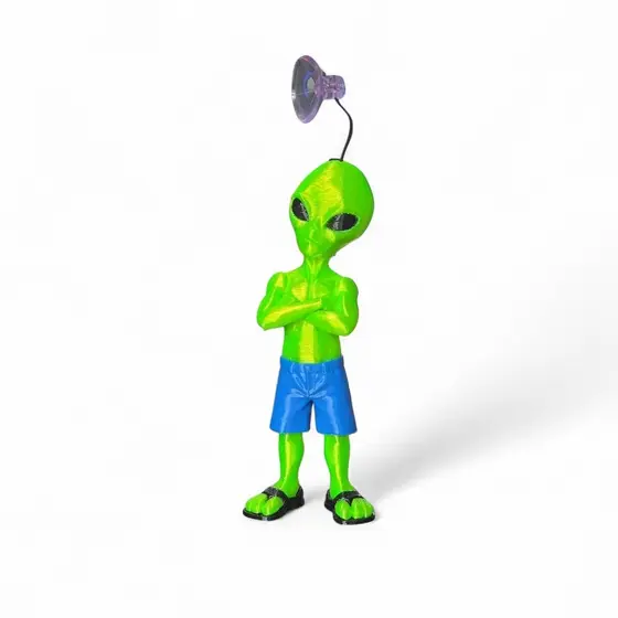 Boneco ET Alien Extraterrestre 3D Ventosa Carro Caminhão Para-brisa Especial