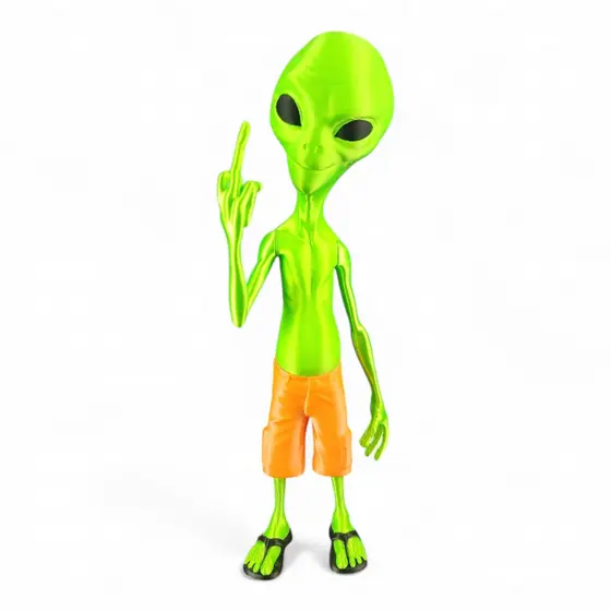 Boneco Et Alienígena Extraterrestre Grande Alien Decoração Presentes Presente Decoração Laranja