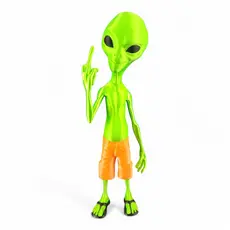 Boneco Et Alienígena Extraterrestre Grande Alien Decoração Presentes Presente Decoração Laranja