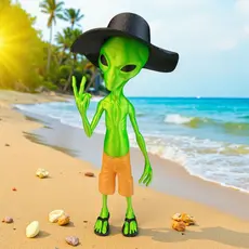 Et Chapéu Cata Ovo Boneco Alienígena Extraterrestre Alien Sertanejo Estiloso Boné Decoração Grande Presente
