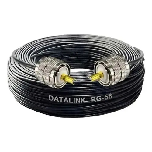 Cabo Coaxial Datalink Rg58 95% 2 Conector Brinde 30m Soldado