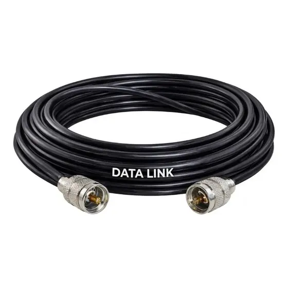 Kit Cabo Rg58 95%m Data Link Px 2 Conector Soldado 8 Metros