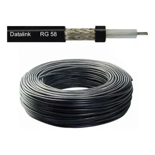 Cabo Coaxial Px Data Link Rg58 95% Malha 5,5 Metros