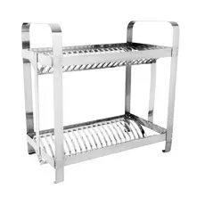Escorredor Aço Inox Hotel Restaurante Industrial 40 Pratos
