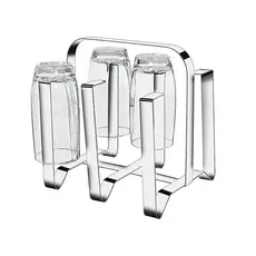 Escorredor De Copos Inox Mak Inox Duravel Prático Cozinha Inox Mamadeira
