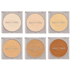Pó Compacto Boca Rosa Com Cor Matte Ultrafino Leve Acabamento Natural 9g