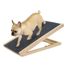 Rampa Para Cachorro Subir na Cama e Sofá VICA DECOR 3 Alturas Ajustáveis 40 60 70 cm Madeira Antiderrapante