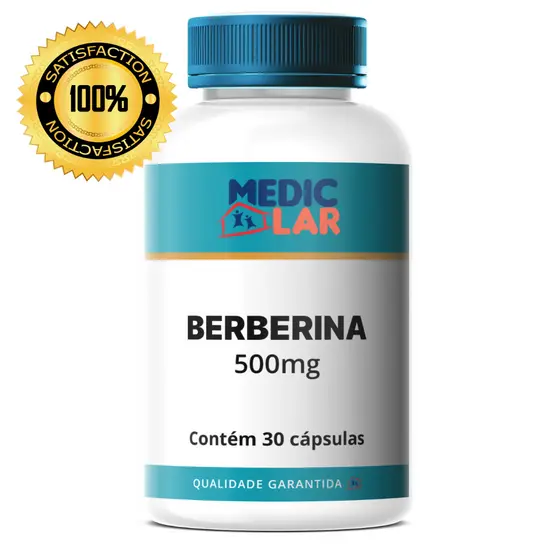 Berberina Autêntica da Terra 500mg - 30 ou 60 Cápsulas