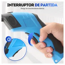 Tesoura Elétrica Profissional Sem Fio Recarregável USB p/ Tecido e Artesanato Cortador Multiuso Pronta Entrega