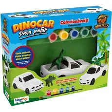 Brinquedo DinoCar para Pintar com Tinta e Pincel