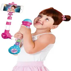 Brinquedo Kit Influencer com Microfone e Bastão de Selfie