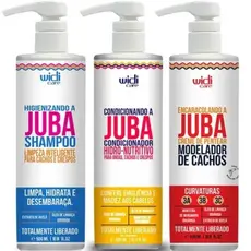 Cachos Poderosos com o Kit Juba Widi Care 500ml – Shampoo + Condicionador + Encaracolando