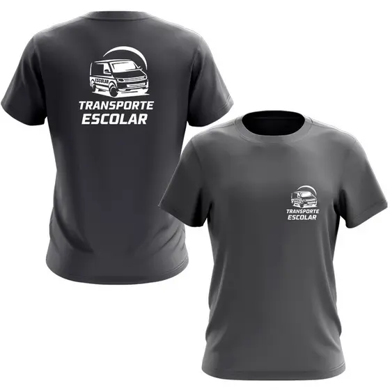 Camiseta Transporte Escolar Uniforme Profissional Trabalho