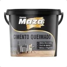 Efeito Cimento Queimado Cor Cinza - Maza 23kg