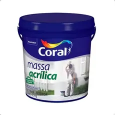 Massa Acrilica Áreas Úmidas - Interno E Externo Coral 5,6kg