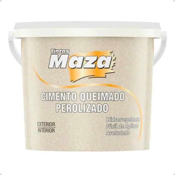 Efeito Cimento Queimado Perolizado Aveludado Maza  3kg Cor Avelã