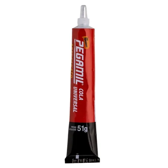 Cola Universal Pegamil 51g Atóxica Não Mancha Para Artesanato e Reparos
