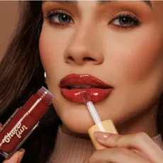 Maquiagem Fenzza Choco Fun Tint Cream Batom Blush Cheirinho de Chocolate Alta Pigmentação