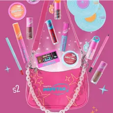Maquiagem Ruby Rose Popstar Lip Oil Chaveiro Po Cobertura de Base Blush Alta Pigmentação