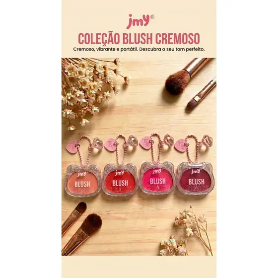 Blush Cremoso Jummy Ju Multiuso - Pigmentação Alta e Toque Seco