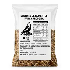 Mistura de calopsita, periquito, agapornis -  5 kg