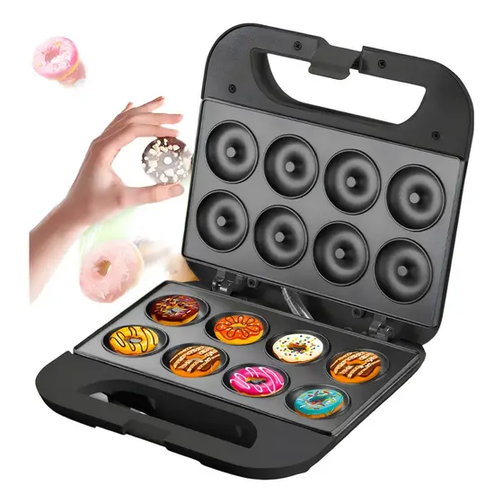 Máquina de Donuts 220V e 110V Preta, Rápida e Perfeita