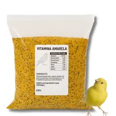 Vitamina Amarela Para Canário Granel Pássaros Alimentos Nutritivos Grãos Cereais Misturas 1KG