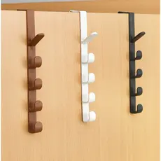 Cabide Suporte Para Porta Com 5 Ganchos Para Pendurar Da Porta/Bolsas/Chapéus/Acessórios