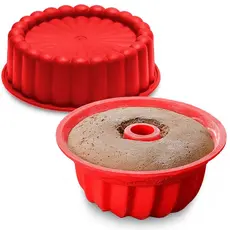 1/2 Formas de Silicone para Fritadeira de Ar Forno Freezer Microondas Assadeira ideal Bolo Pães e Doces