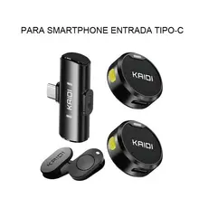 Microfone De Lapela Sem Fio Magnético Cancelamento De Ruído Para iPhone Android Type-c Gravação de vídeo/TikTok/Vlog