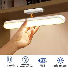 Luminária De Led Sobrepor Bastão Recarregável Sem Fio Com Suporte Magnético E Touch 3 cores com Controle Remoto