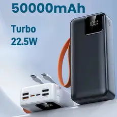 Carregador Portátil portátil grande 50000mah/30000mah Turbo 22,5W PD carregamento ultrarrápido